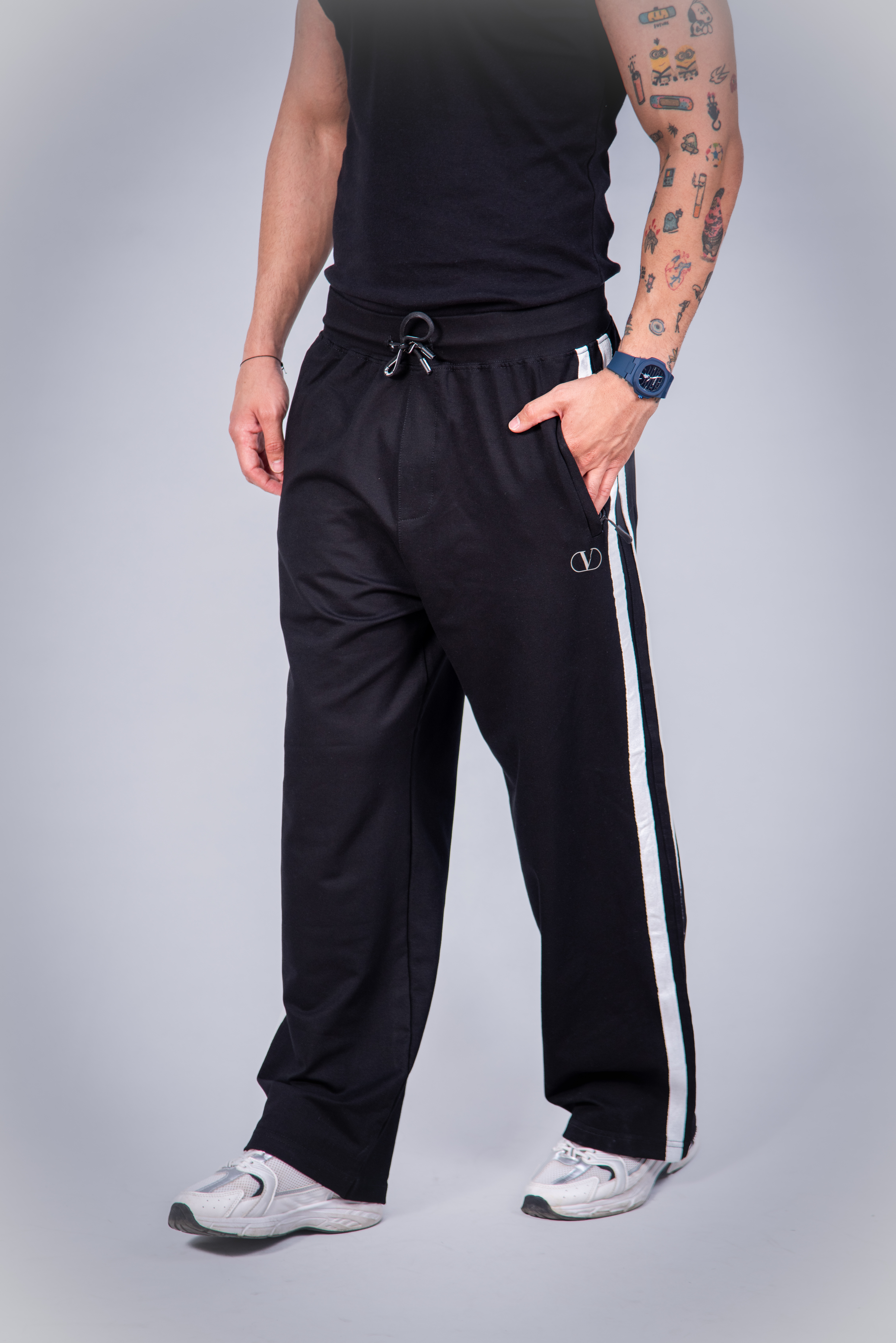 شلوار اسلش نوار سفید